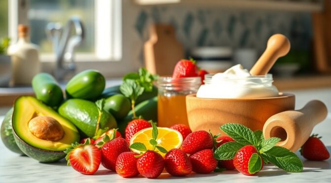 Maak je eigen natuurlijke gezichtsmaskers met ingrediënten uit de keuken